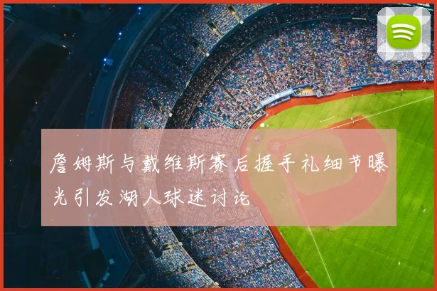 詹姆斯与戴维斯赛后握手礼细节曝光引发湖人球迷讨论